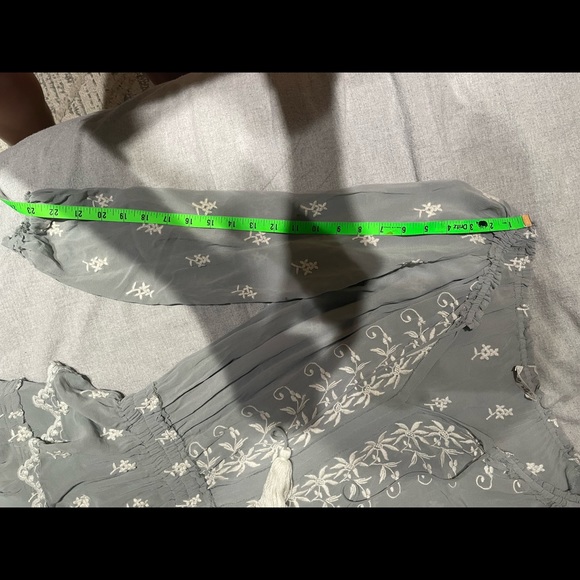 LoveShackFancy Silk tiered mini dress S - Picture 3 of 7